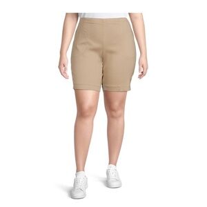 Just My Size Plus Size Brownstone 2 Pocket Shorts Size 2X